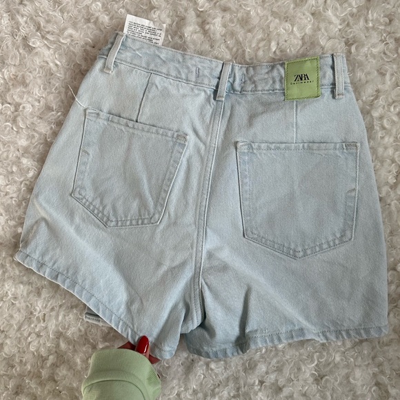 ZARA Light Denim Asymmetrical Skort 💙🦋 - Picture 2 of 4